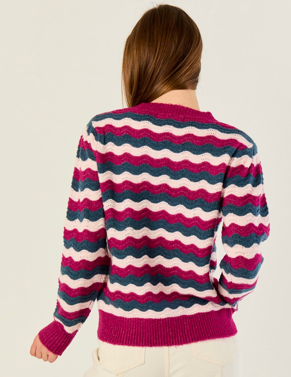 Suéter cuello redondo para mujer 2