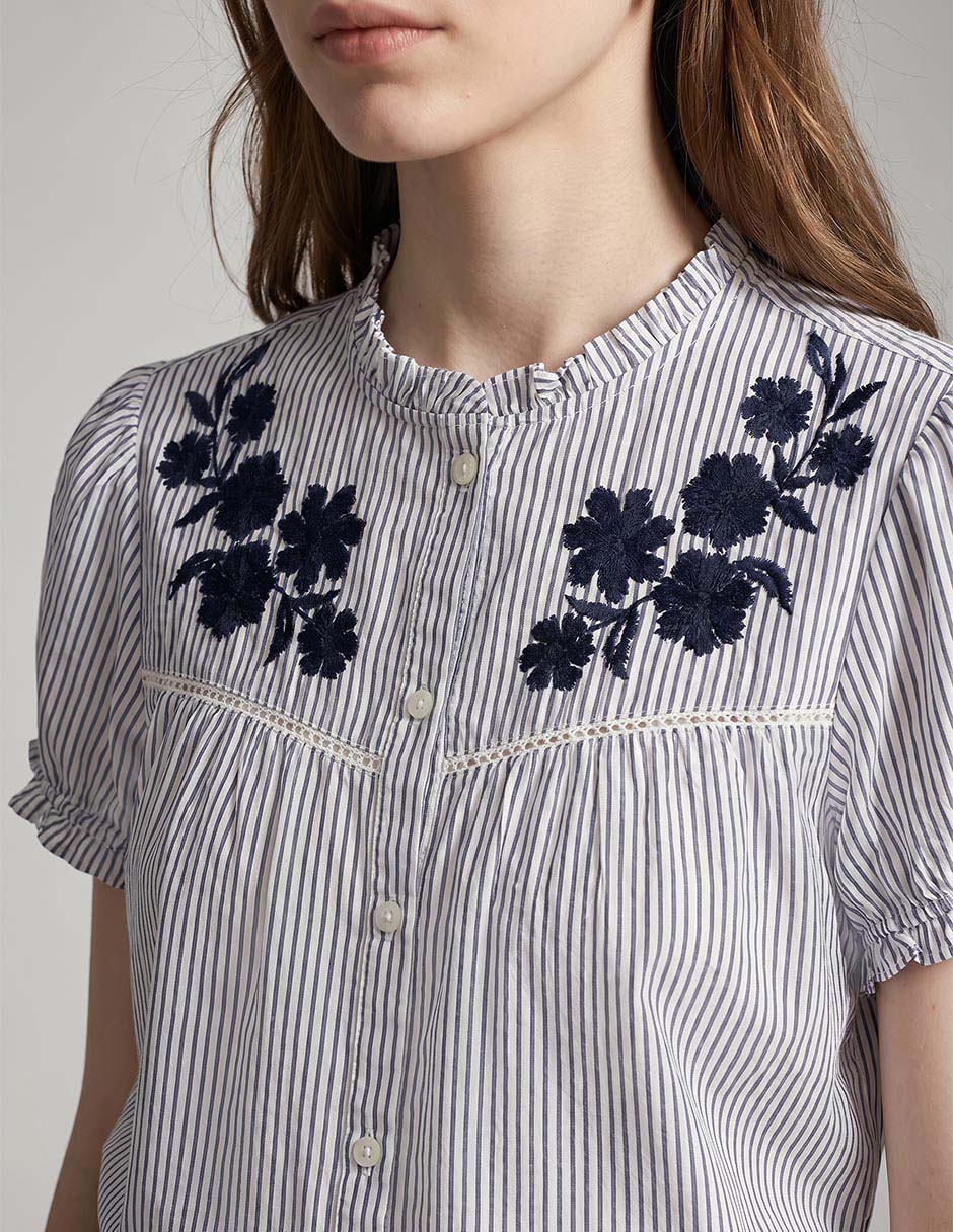 Blusa manga corta para mujer 3