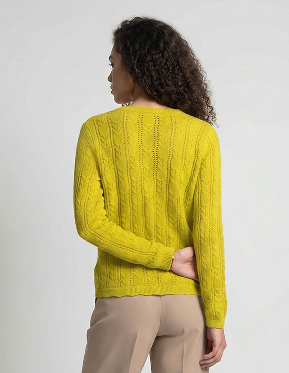 Suéter week by weekend cuello v para mujer