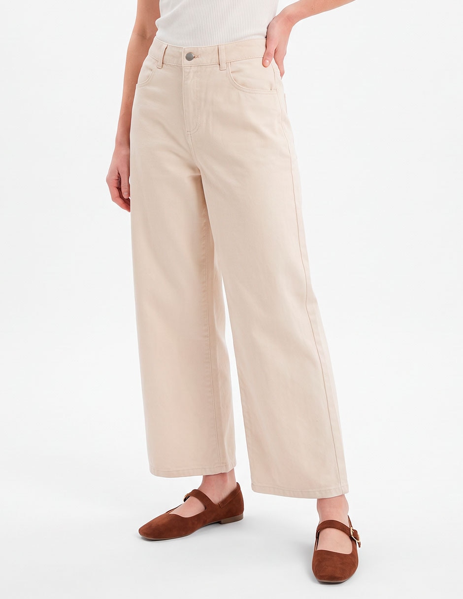 Pantalón relaxed wide leg para mujer Pantalón relaxed wide leg para mujer