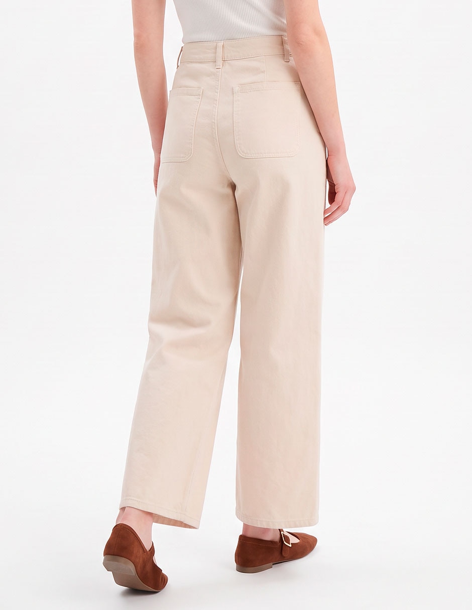 Pantalón relaxed wide leg para mujer