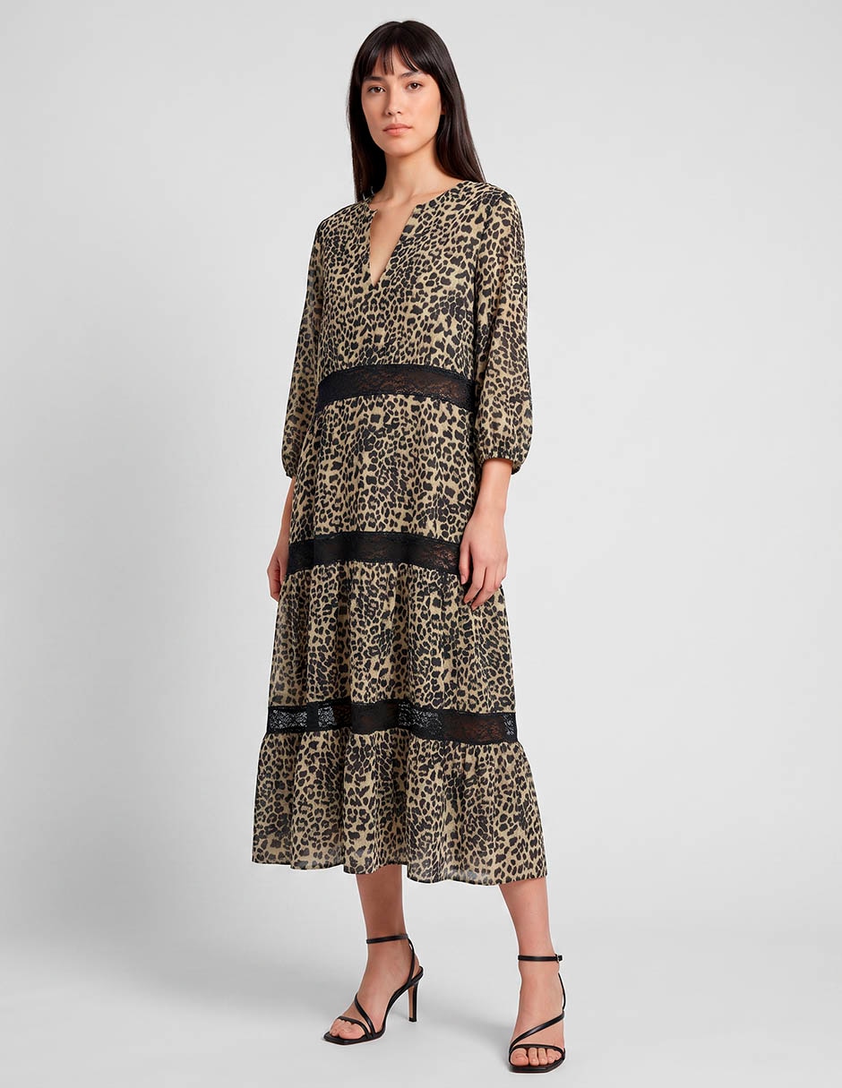 Vestido midi casual para mujer