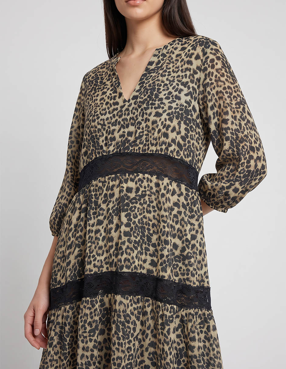 Vestido midi casual para mujer