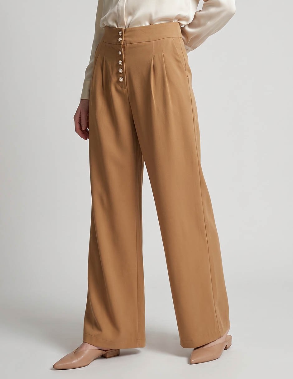 Pantalón flare amplio para mujer