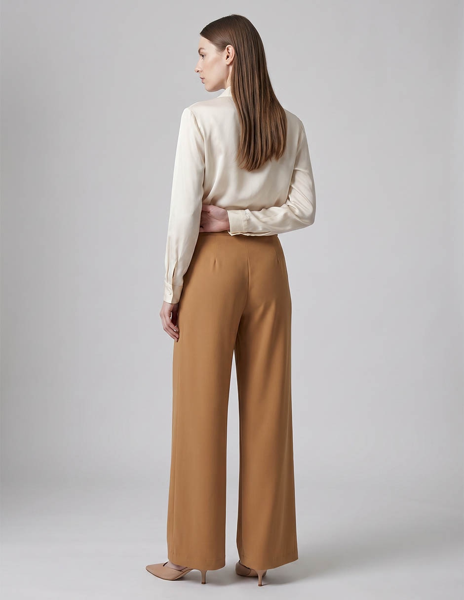 Pantalón flare amplio para mujer