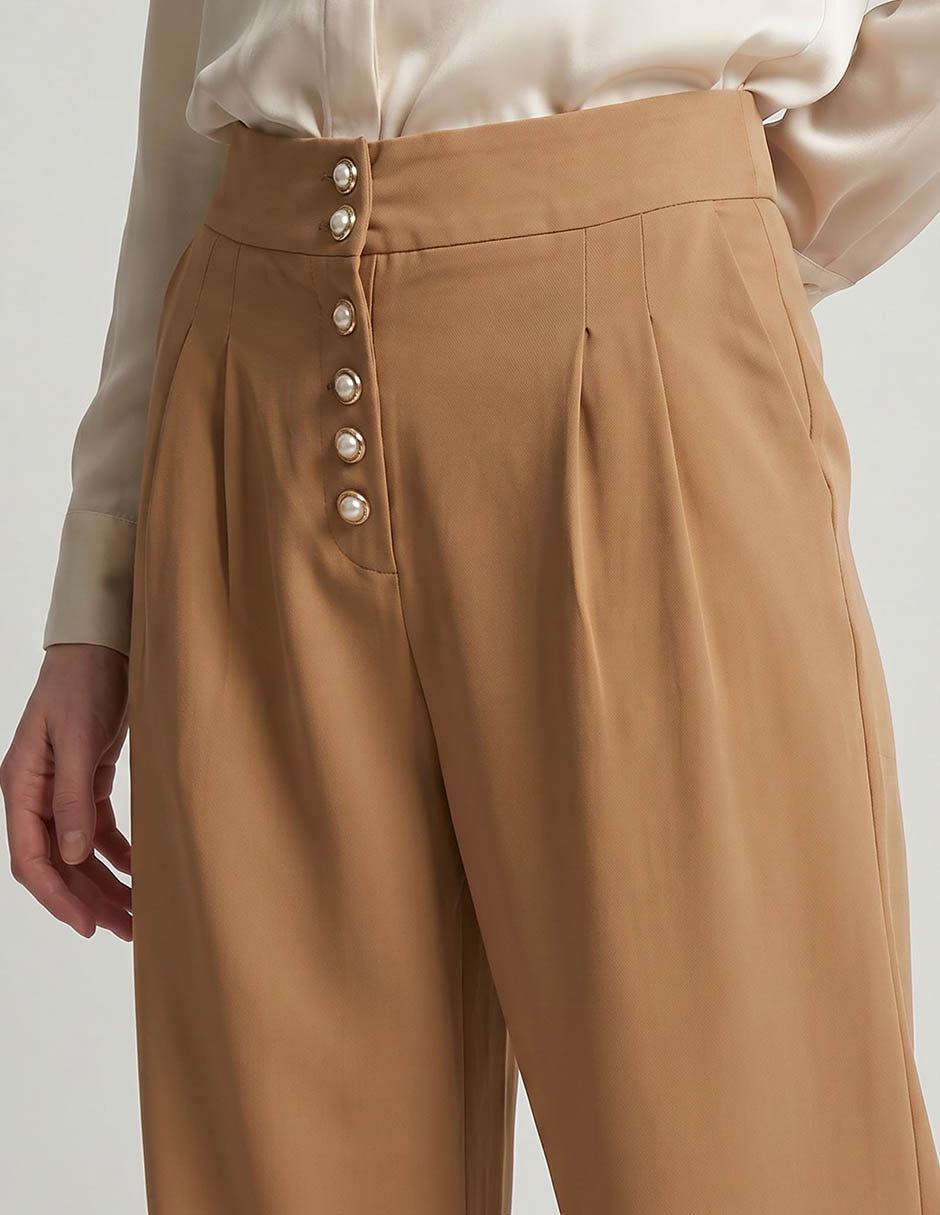Pantalón flare amplio para mujer