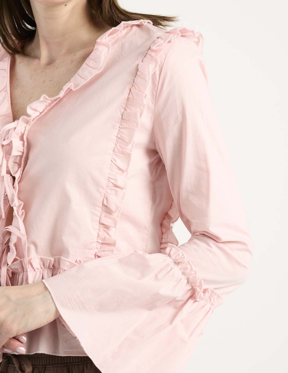 Blusa Week By Weekend manga larga para mujer
