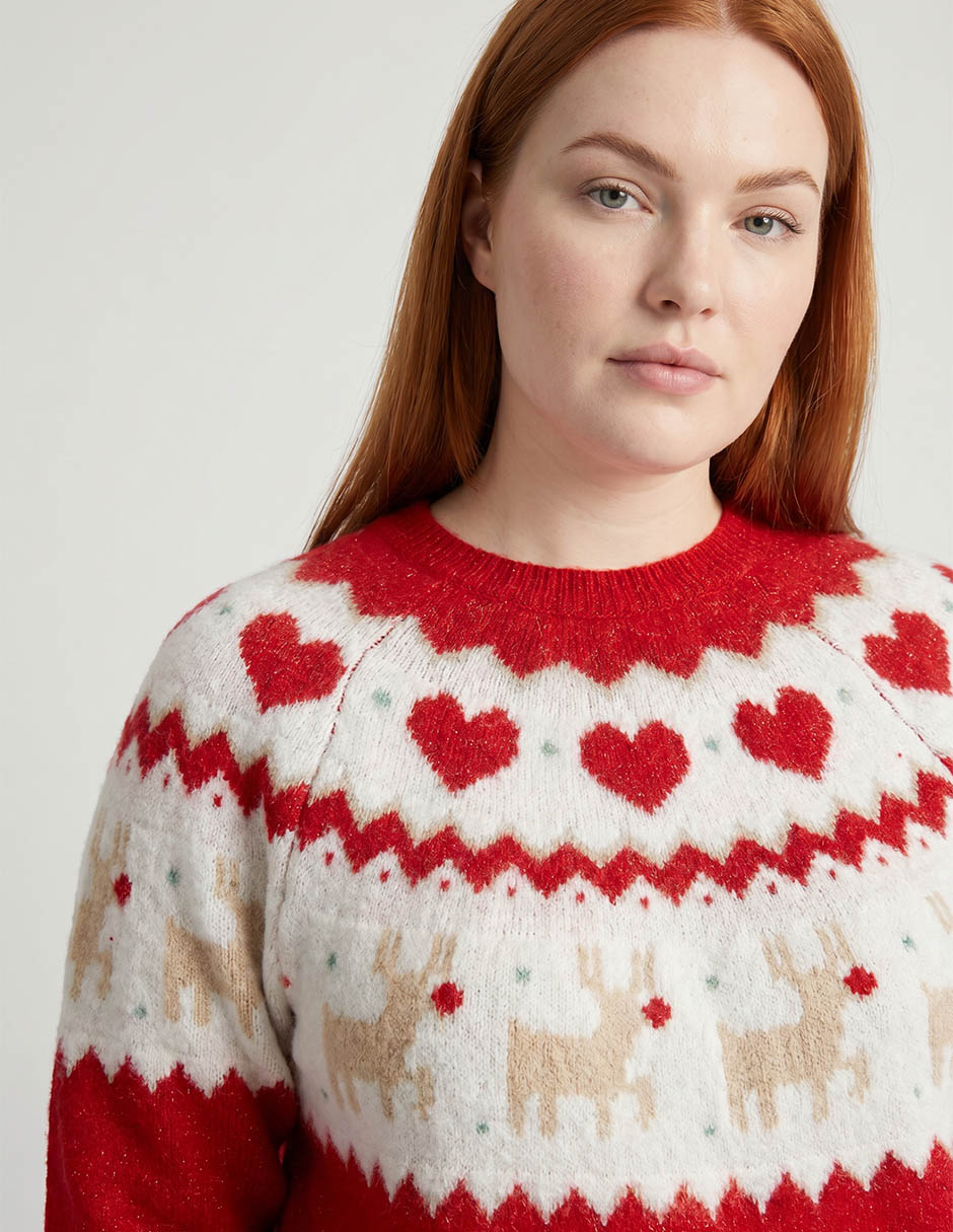 Suéter cuello redondo para mujer 3