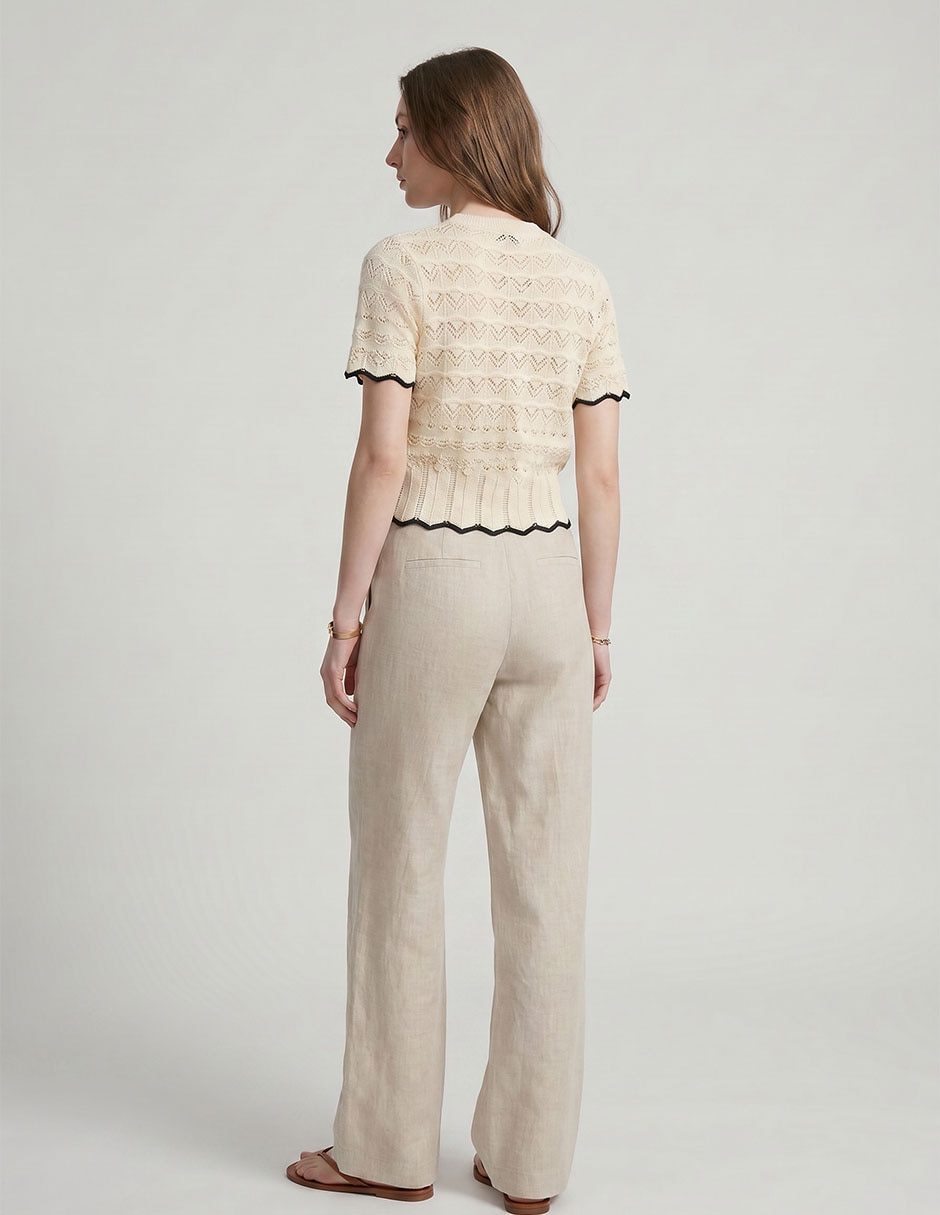 Suéter cuello redondo para mujer 2