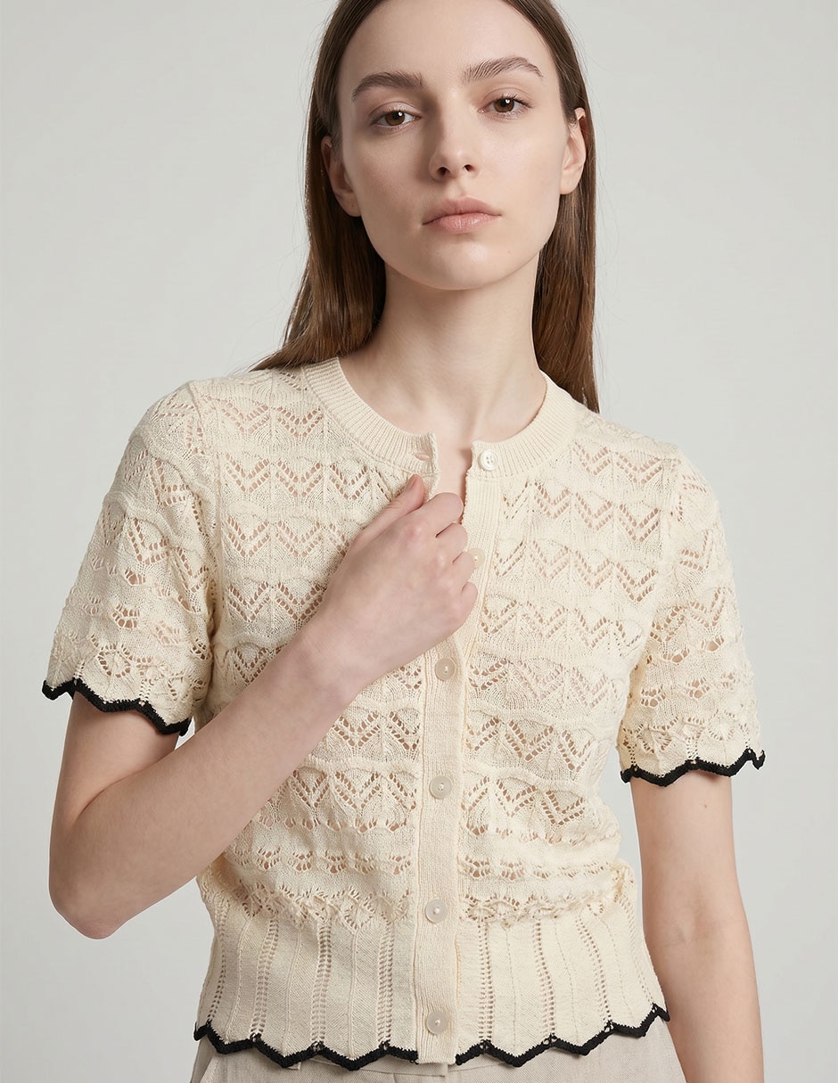 Suéter cuello redondo para mujer 3