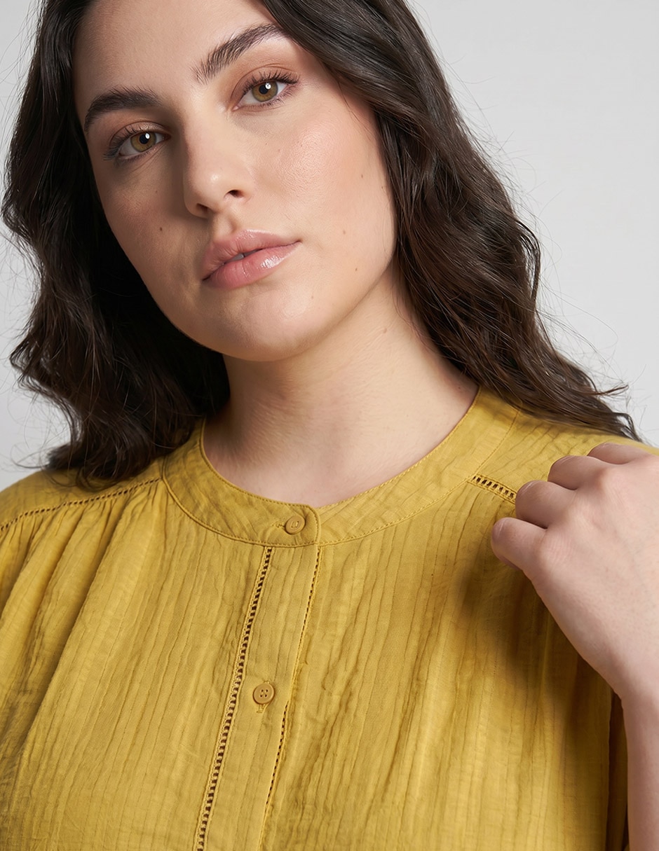 Blusa manga corta para mujer 3