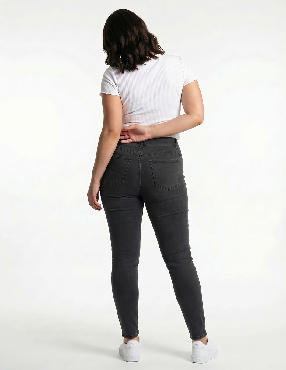 Jegging slim cintura media para mujer 5