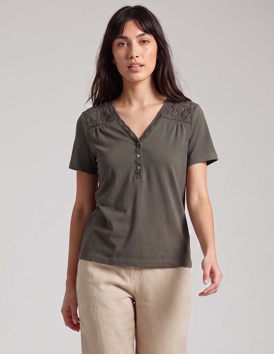 Blusa manga corta para mujer Blusa manga corta para mujer