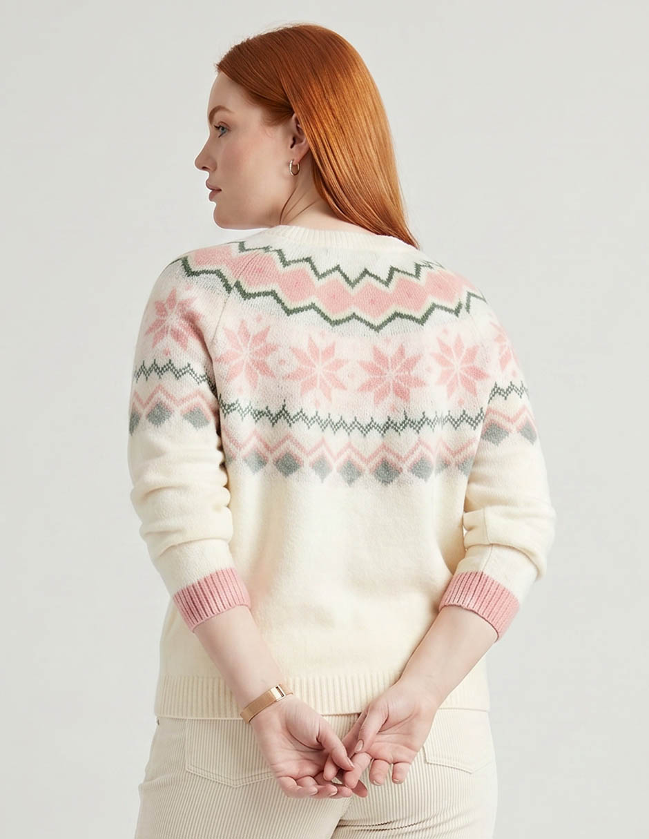 Suéter cuello redondo para mujer 3