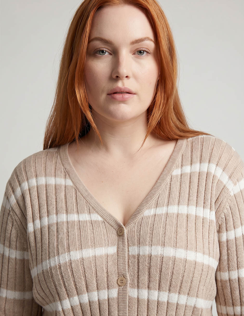 Suéter cuello v para mujer 2