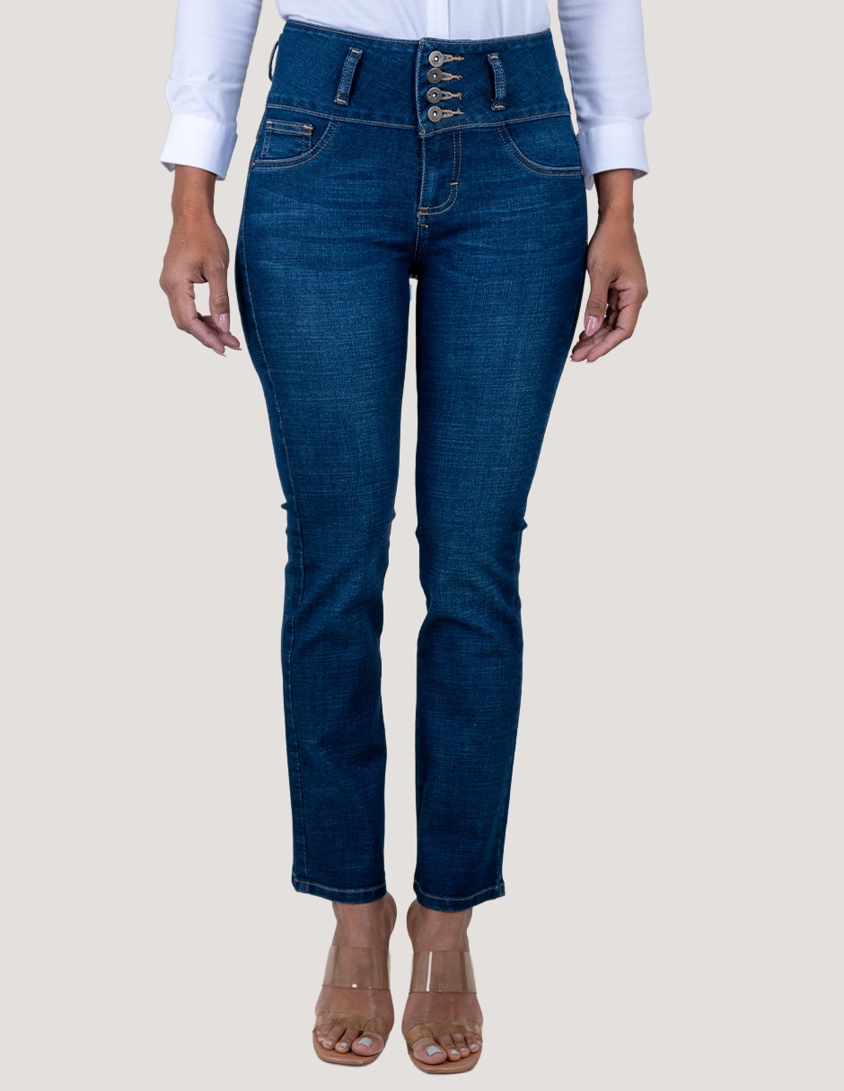 Jeans slim media cintura Shape Up para mujer Jeans slim media cintura Shape Up para mujer