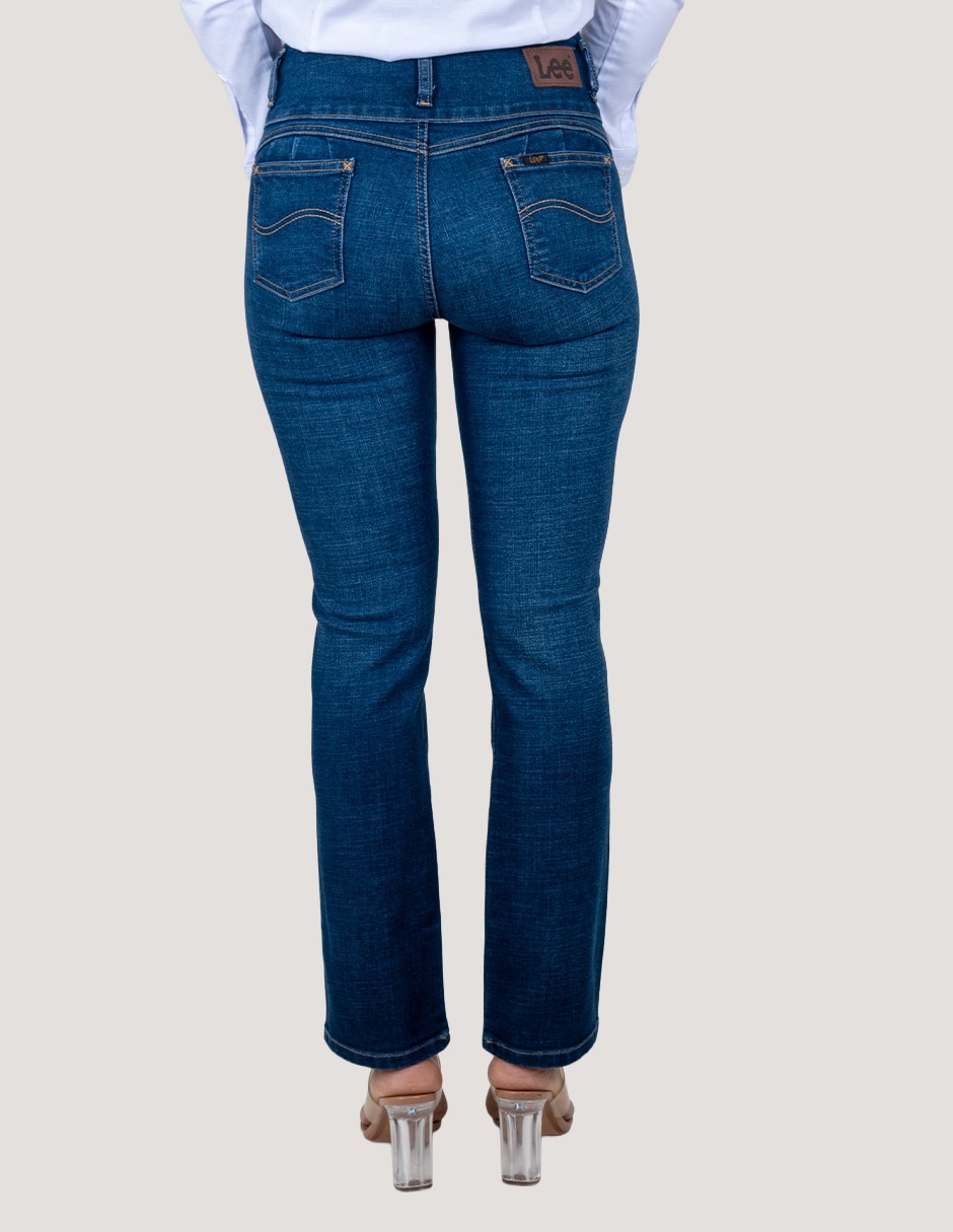 Jeans slim media cintura Lee Shape Up para mujer