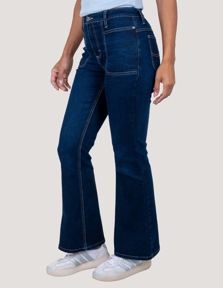 Jeans flare media cintura Lee para mujer