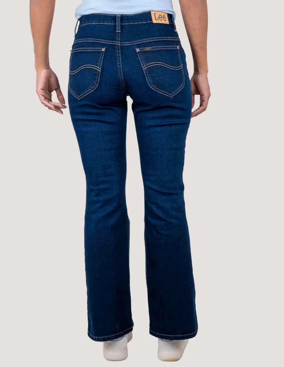 Jeans flare media cintura Lee para mujer