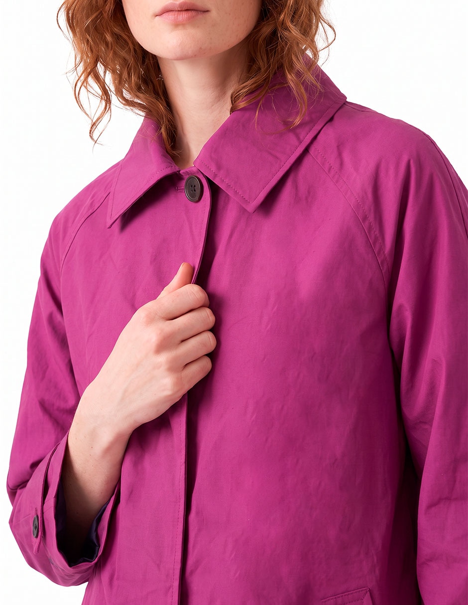 Gabardina con bolsas para mujer 2