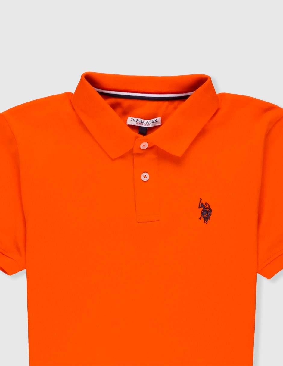 Playera tipo polo de algodón para niño 3