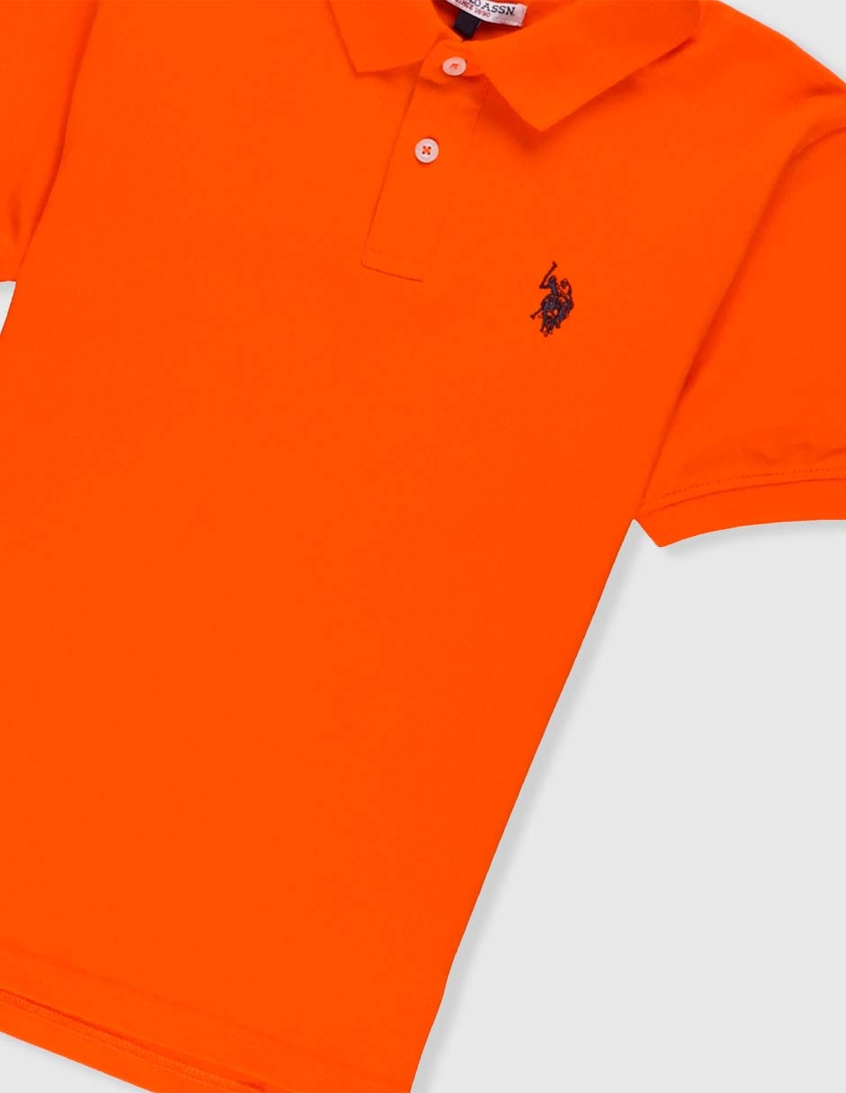 Playera tipo polo de algodón para niño 2