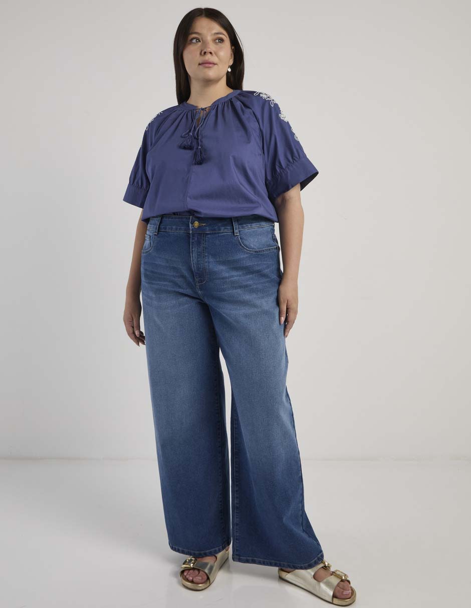Jeans amplio para mujer 17