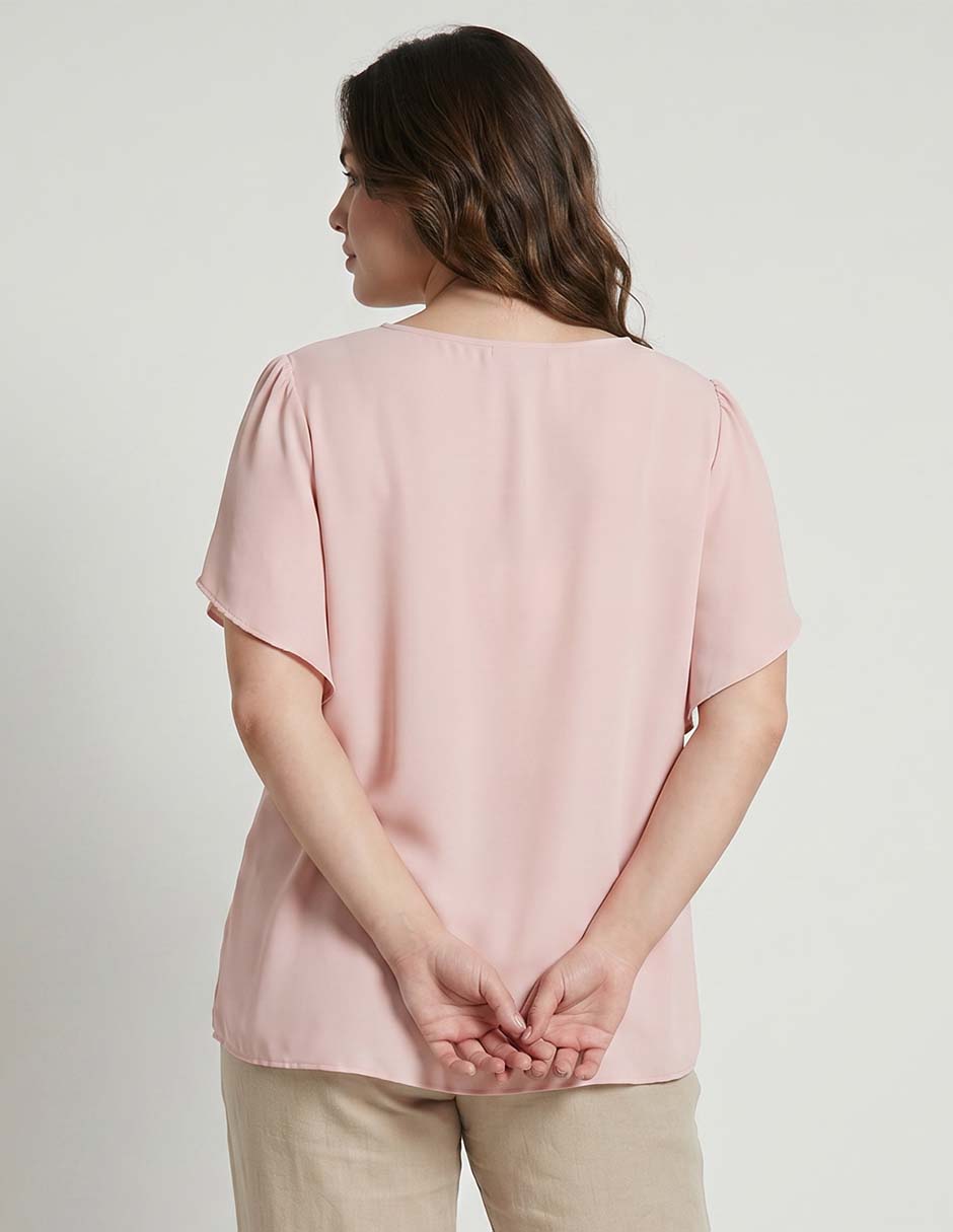 Blusa Contempo Plus manga corta para mujer