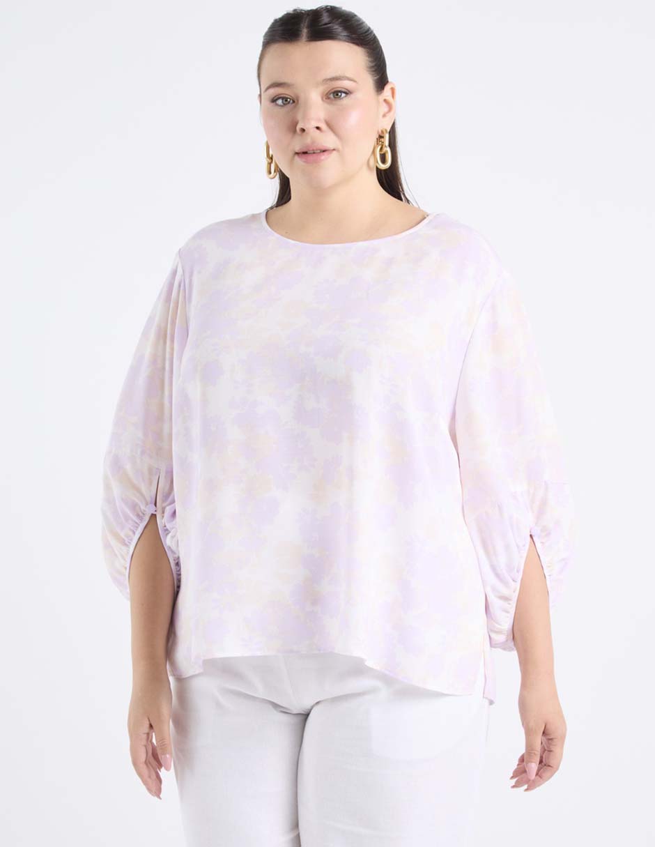 Blusa manga 3/4 para mujer