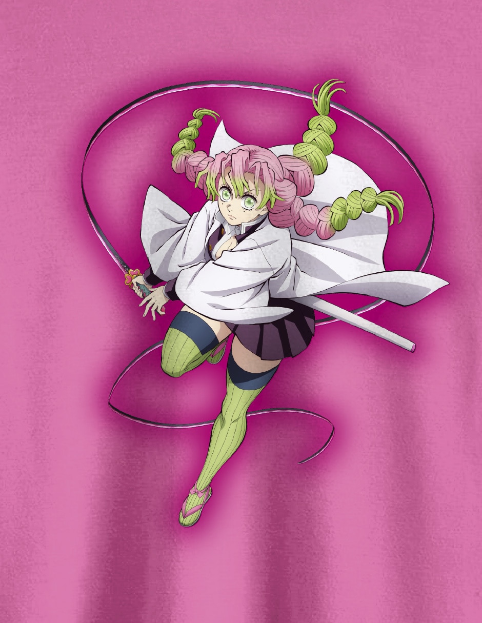 Playera Demon Slayer: Kimetsu No Yaiba manga corta para niña