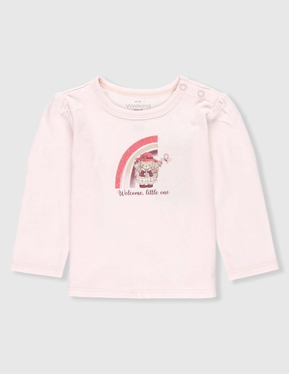 Playera manga larga para niña