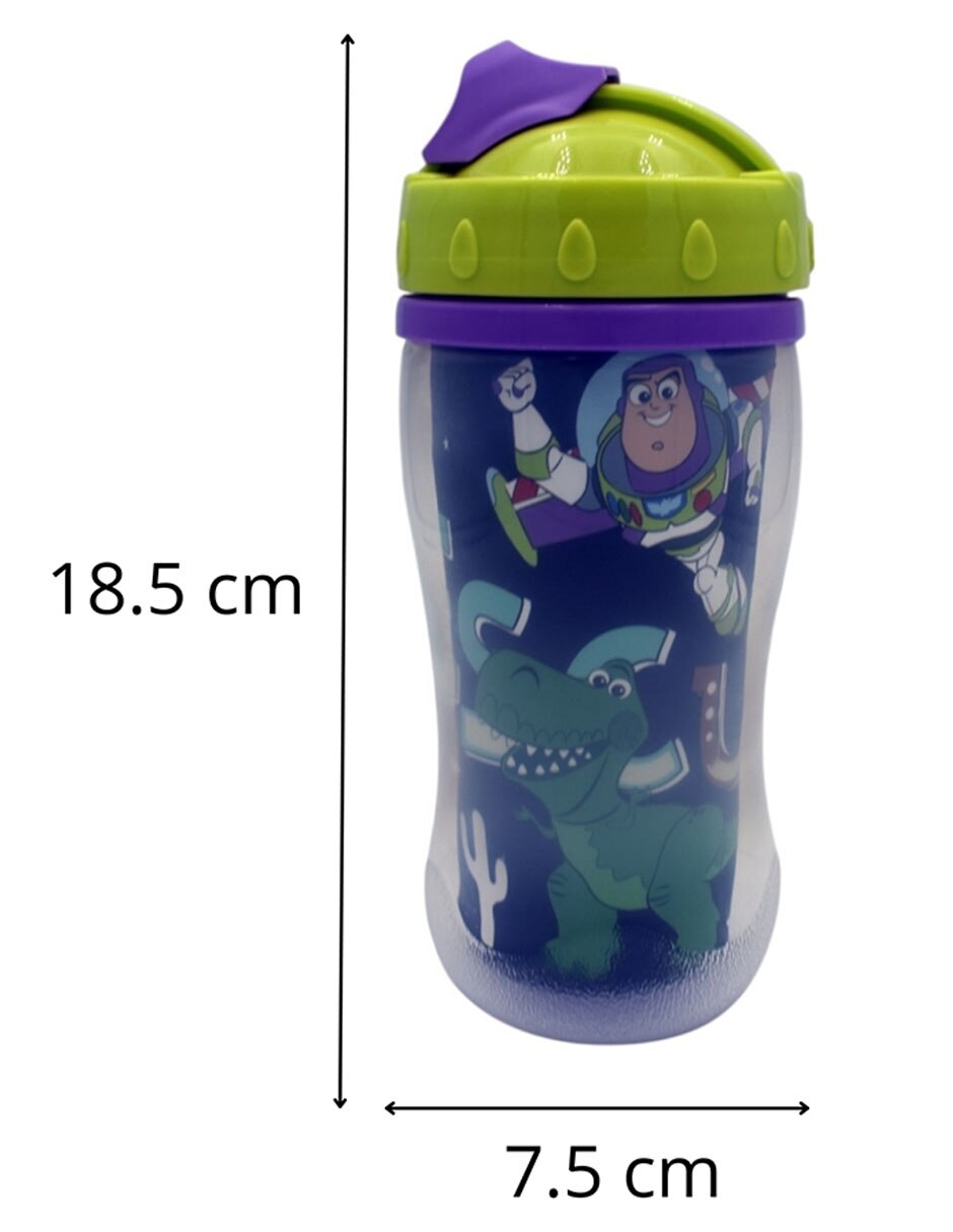 Vaso con tapa y popote