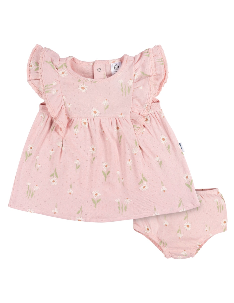 Vestido de algodón para bebé niña Vestido de algodón para bebé niña