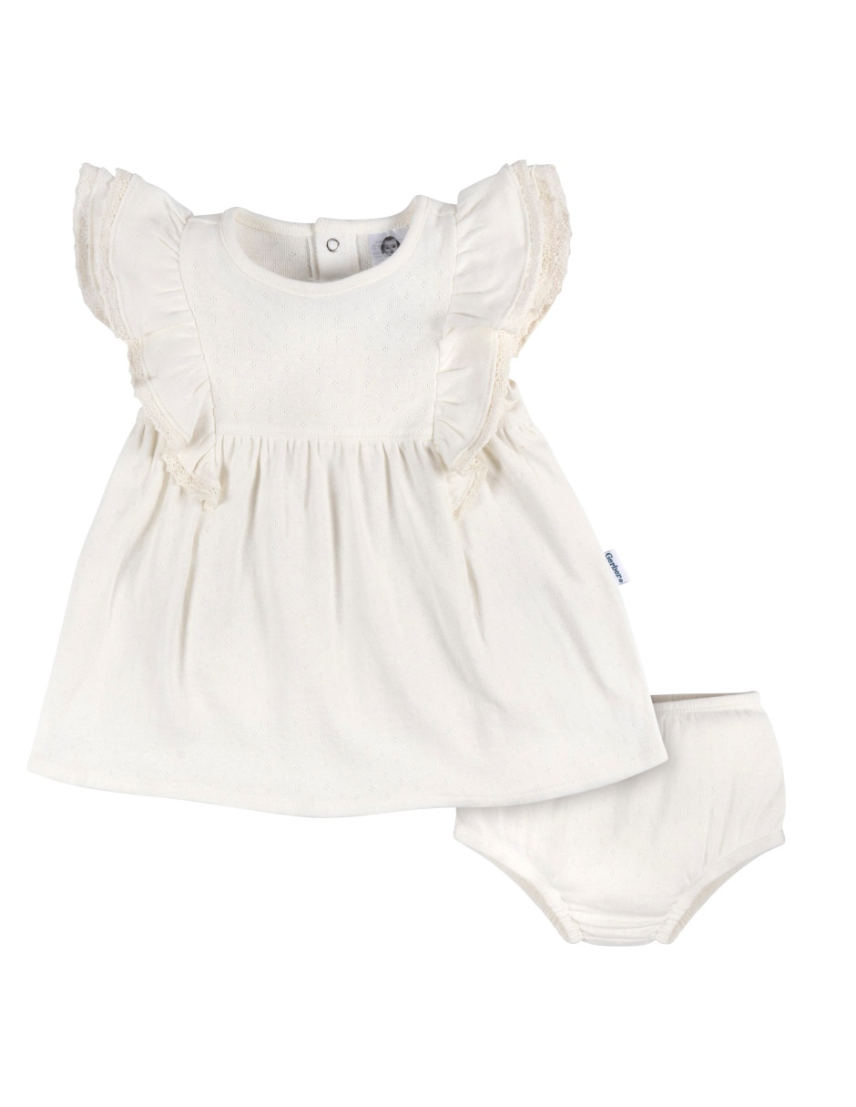 Vestido de algodón para bebé niña Vestido de algodón para bebé niña