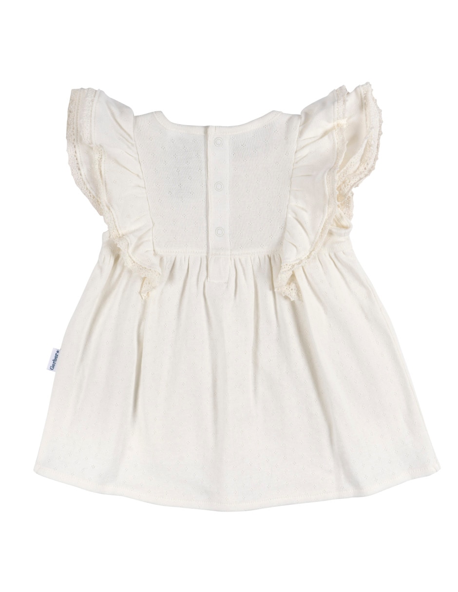 Vestido de algodón para bebé niña 4