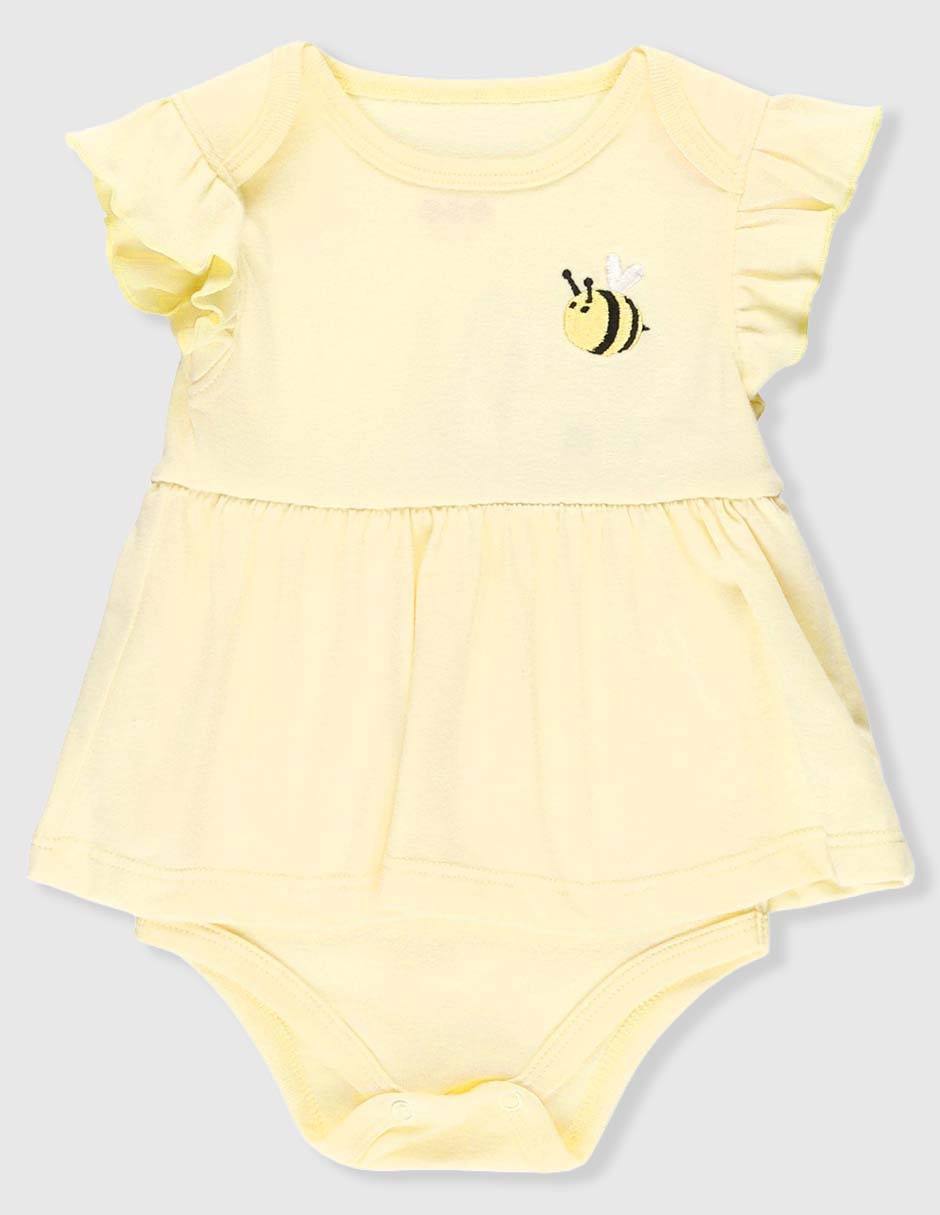 Vestido Baby Creysi manga volantes para bebé niña
