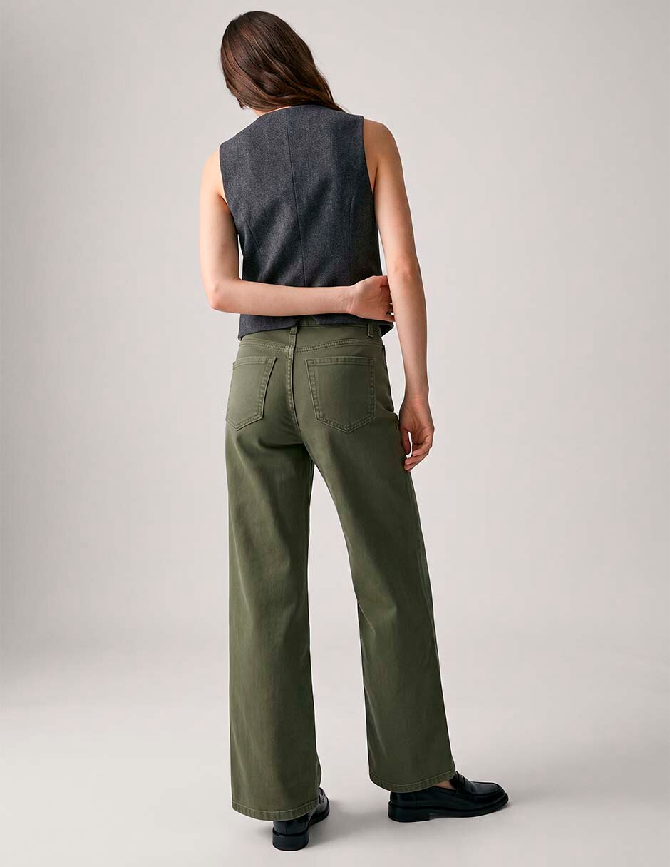 Pantalón wide leg para mujer 4