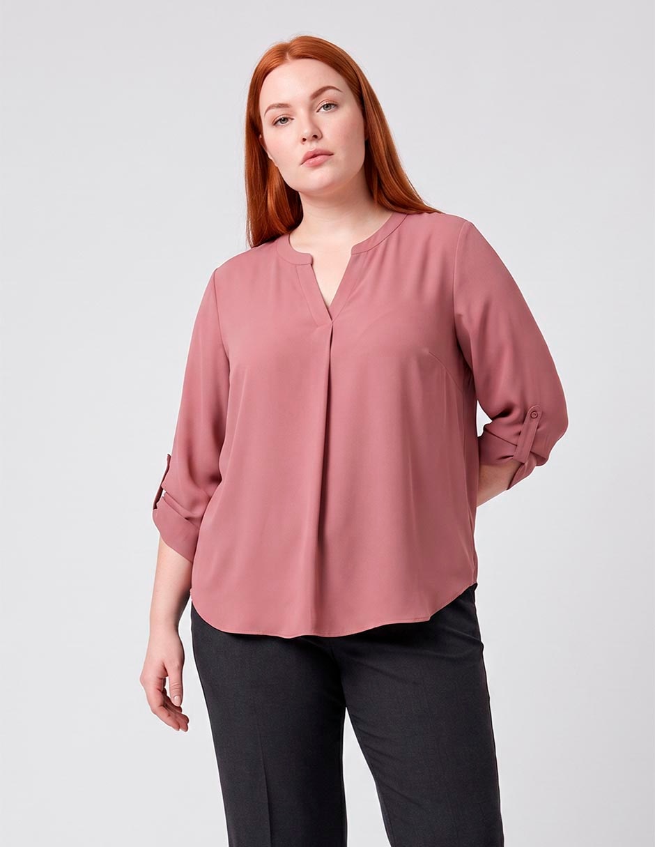 Blusa contempo manga larga para mujer 1