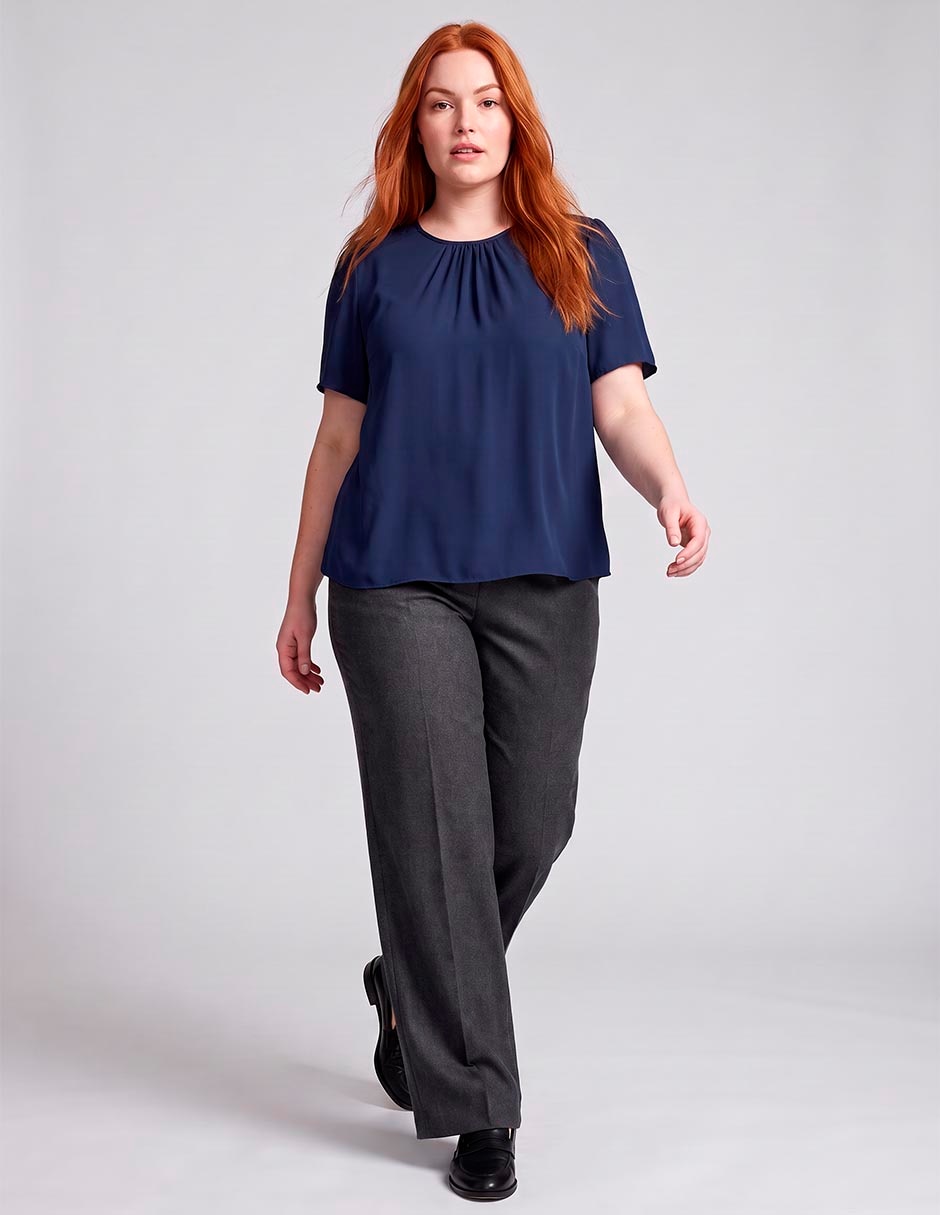 Blusa contempo manga corta para mujer