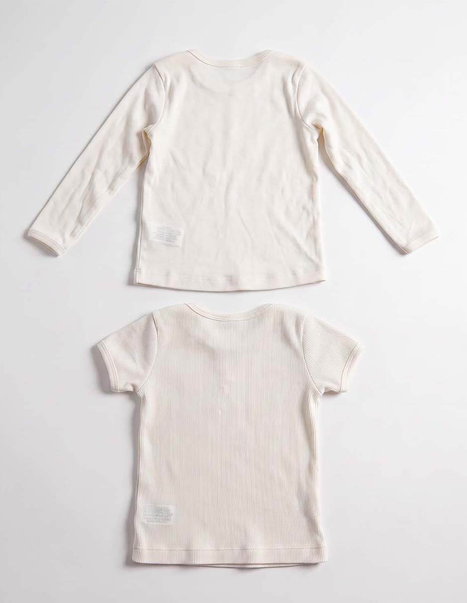 Set camiseta cuello redondo para bebé 2
