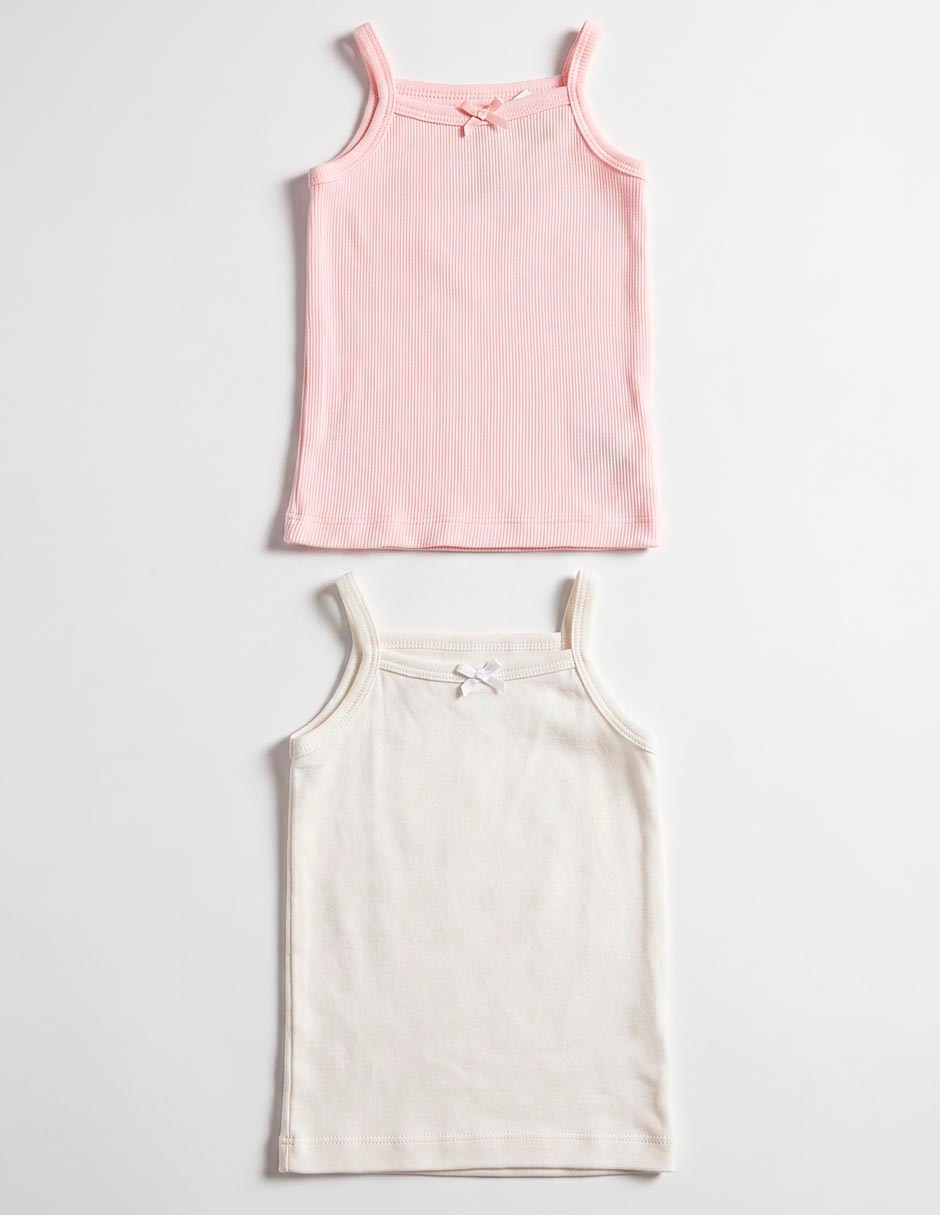 Set camiseta cuello cuadrado para ni–a Set camiseta cuello cuadrado para ni–a