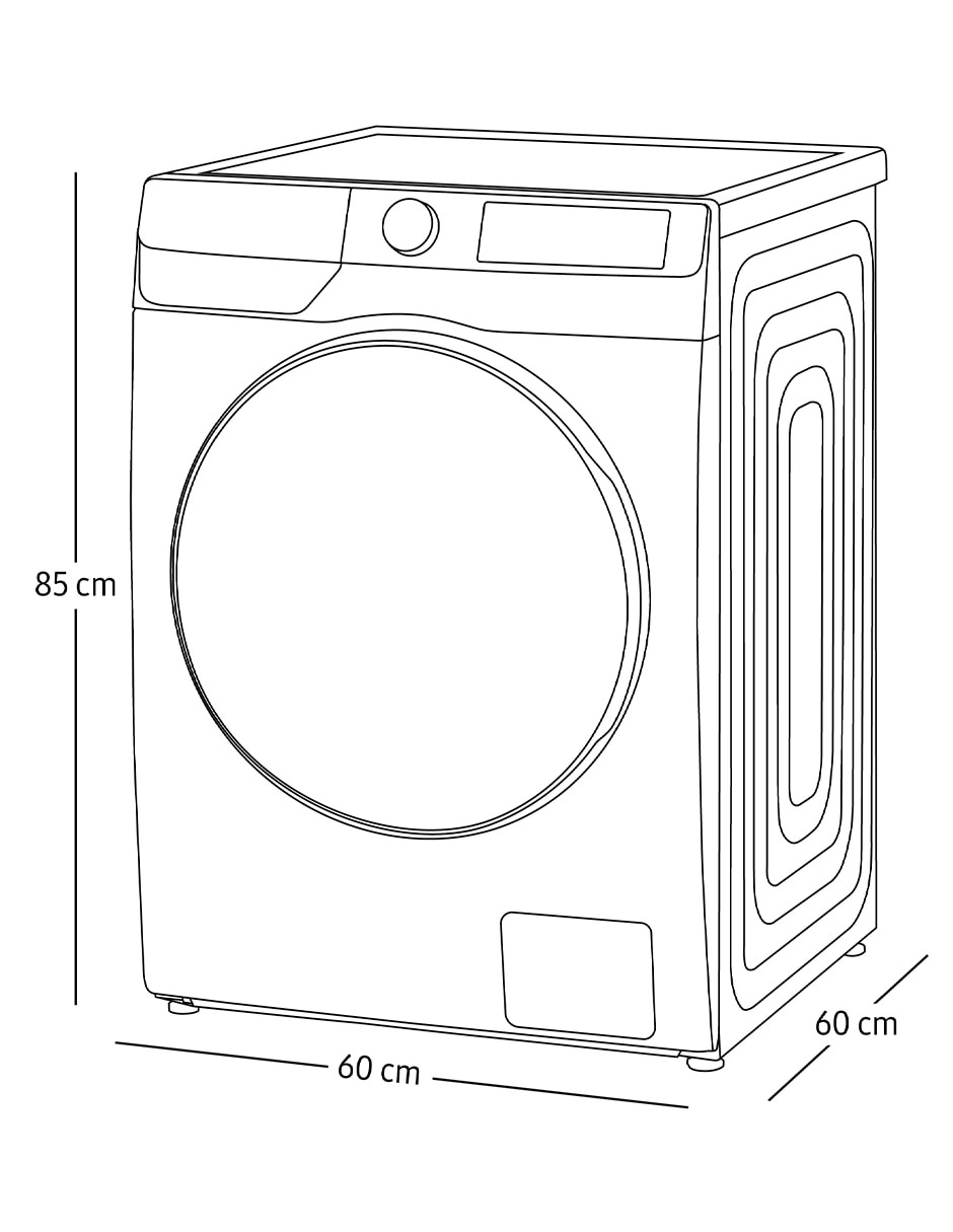 Lavasecadora Samsung eléctrica 13kg 8kg WD13FG6B34BBAX