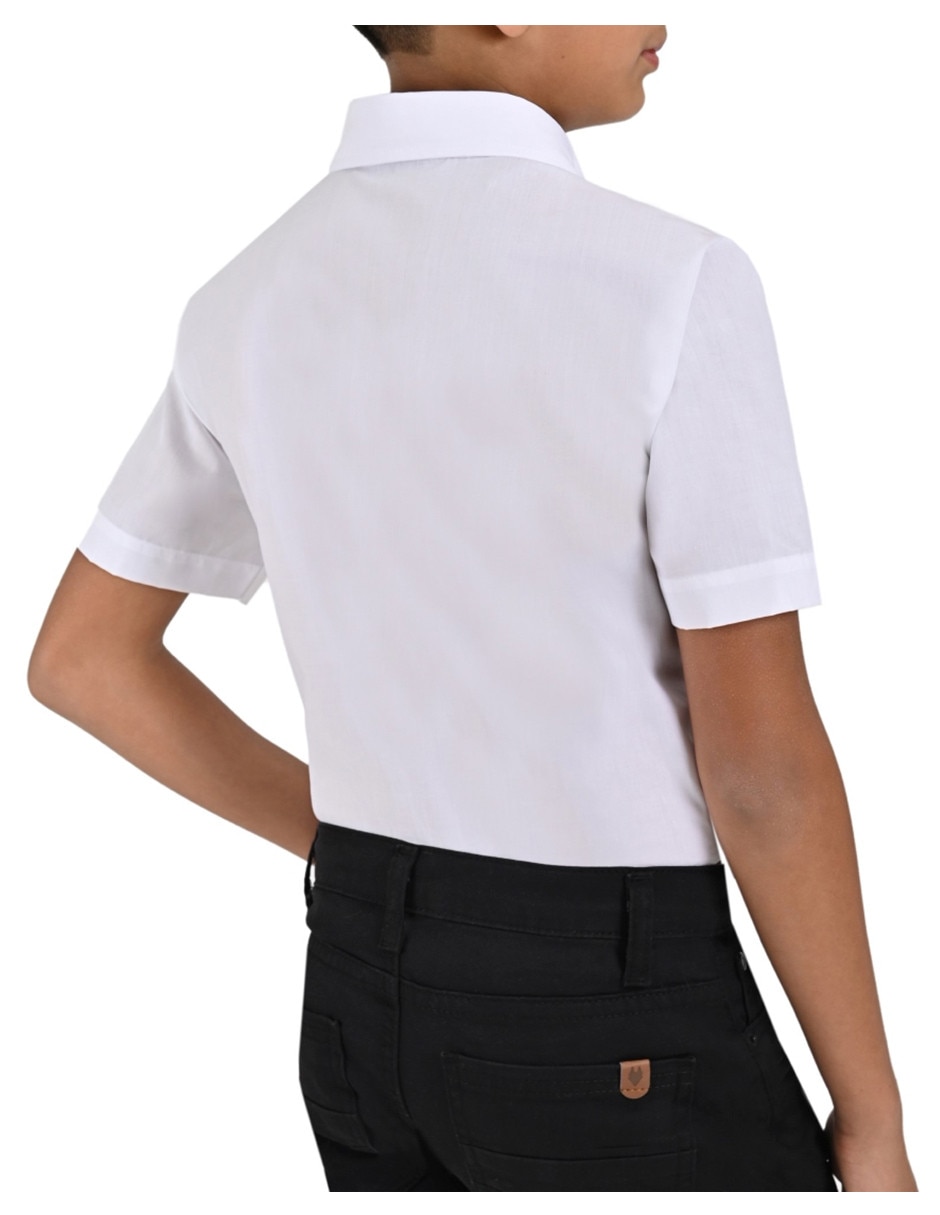 Camisa escolar Yale manga corta para niño
