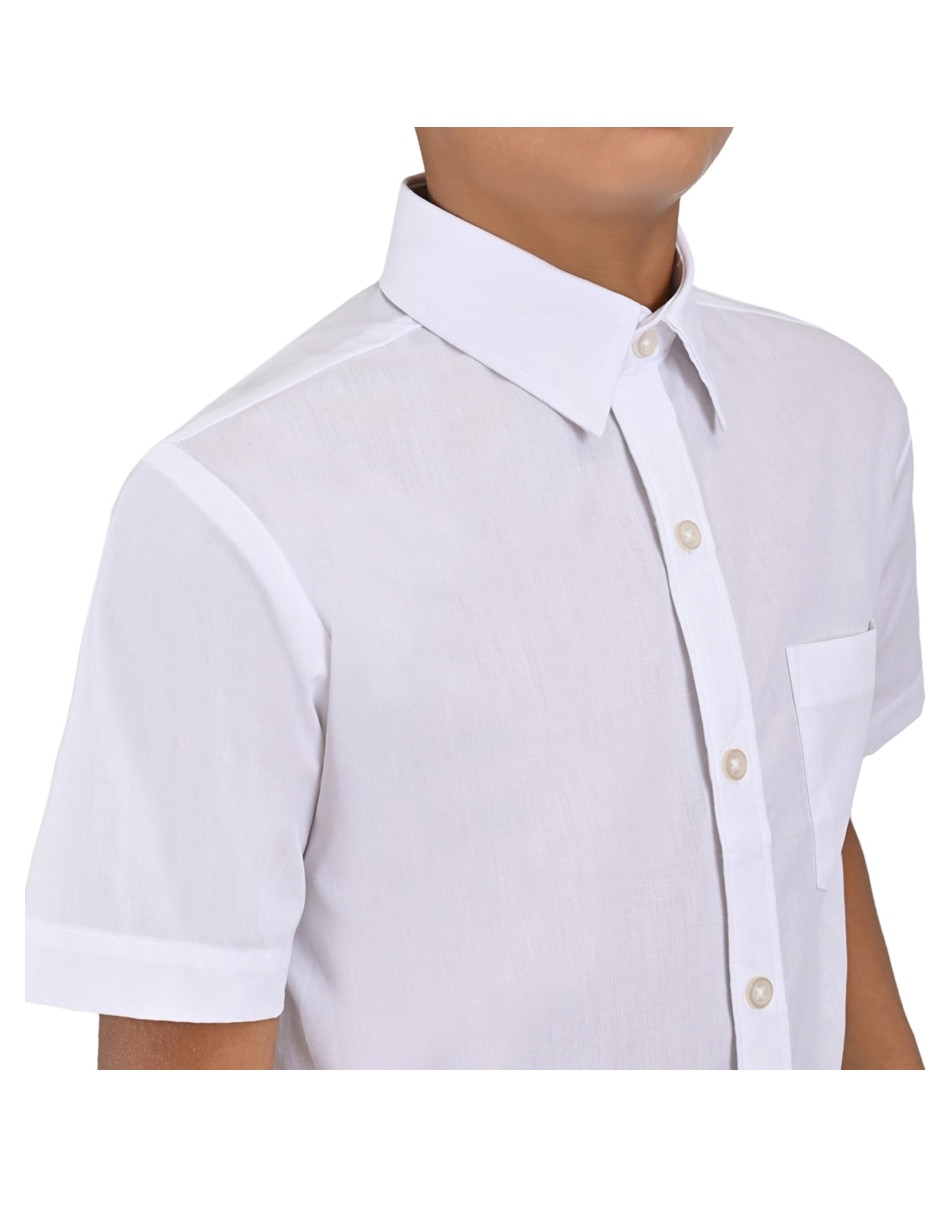 Camisa escolar Yale manga corta para niño