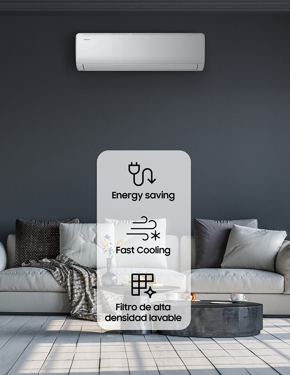 Aire acondicionado mini split inverter Samsung Advance Series frio 12000 BTU AR40F12D0AM/AX 220 V