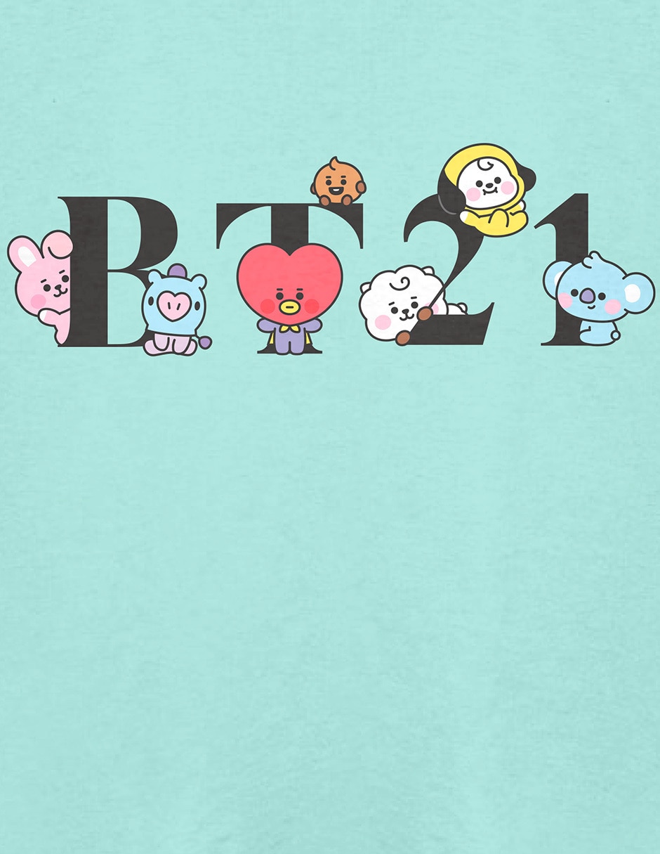 Playera Tycoon Tata BTS manga corta para niña