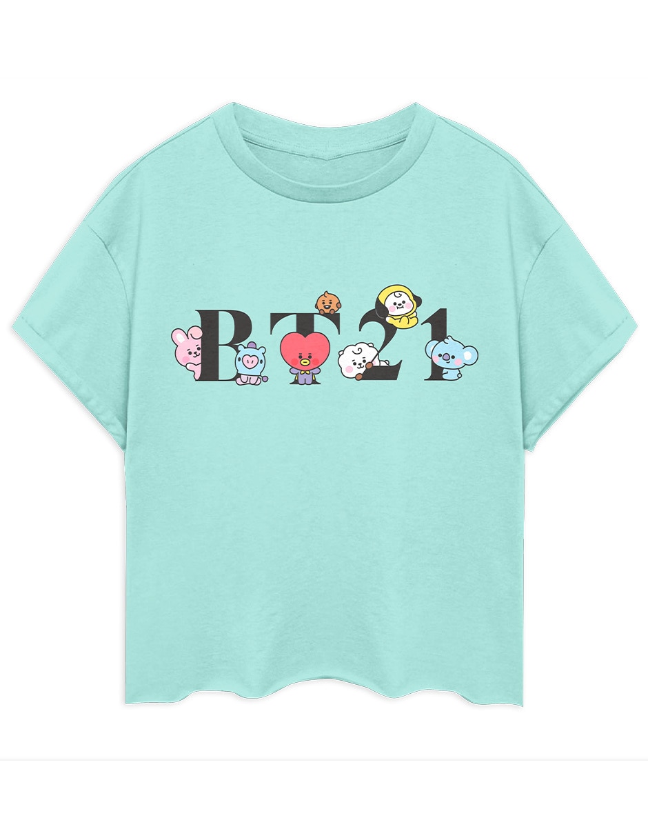 Playera Tycoon Tata BTS manga corta para niña