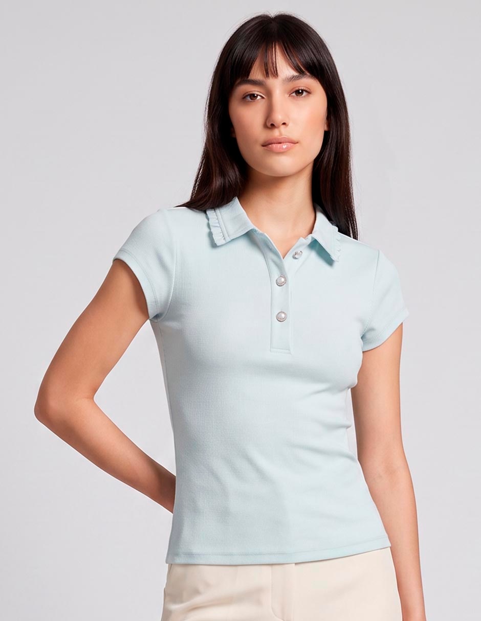 Blusa manga corta para mujer