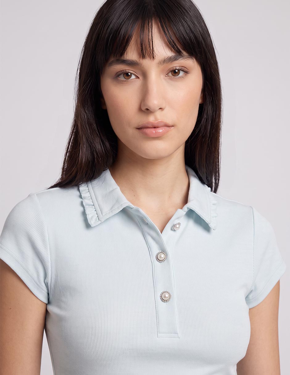 Blusa manga corta para mujer 3