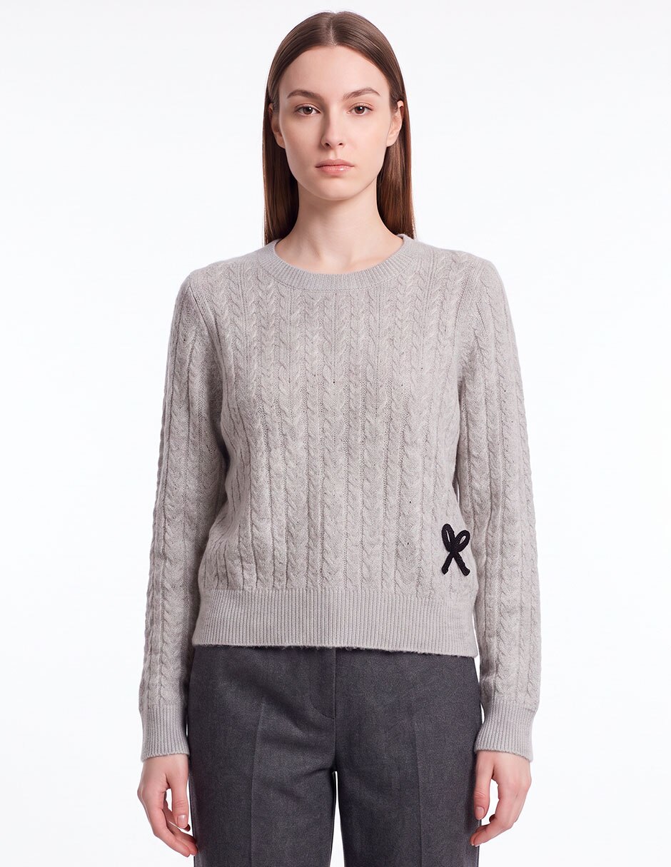 Suéter cuello redondo para mujer